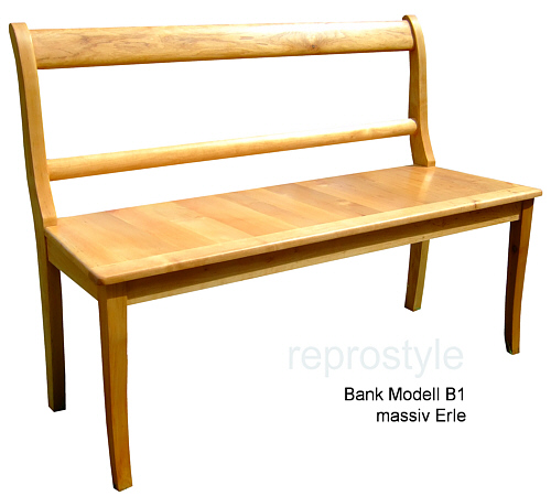 Bank Modell B1 - Erle