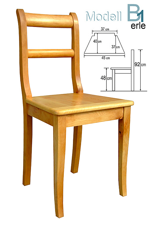 Stuhl B1 - Erle - reprostyle